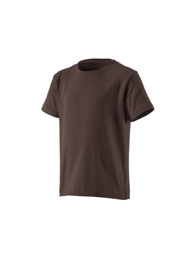 Koszulki | Pulower | Bluzki: e.s. Koszulka cotton stretch, dziecięca + kasztanowy 1