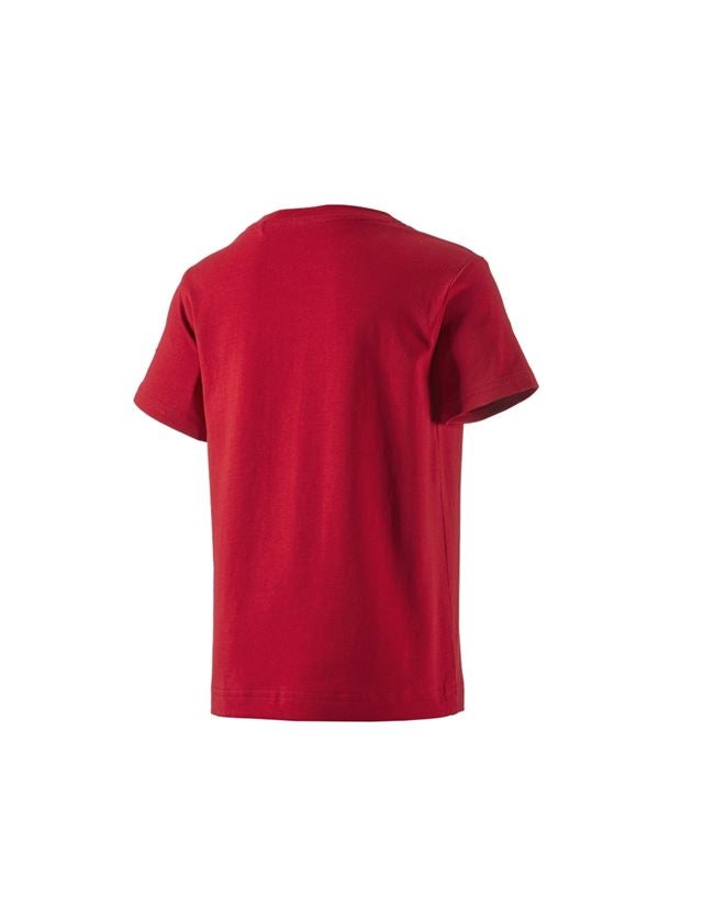 Tematy: e.s. Koszulka cotton stretch, dziecięca + ognistoczerwony 1