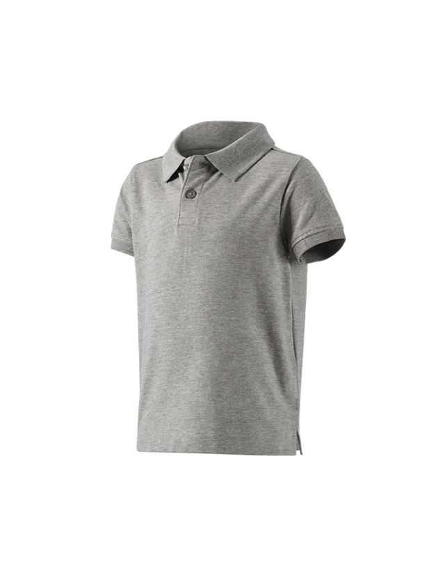Koszulki | Pulower | Bluzki: e.s. Koszulka polo cotton stretch, dziecięca + szary melanżowy