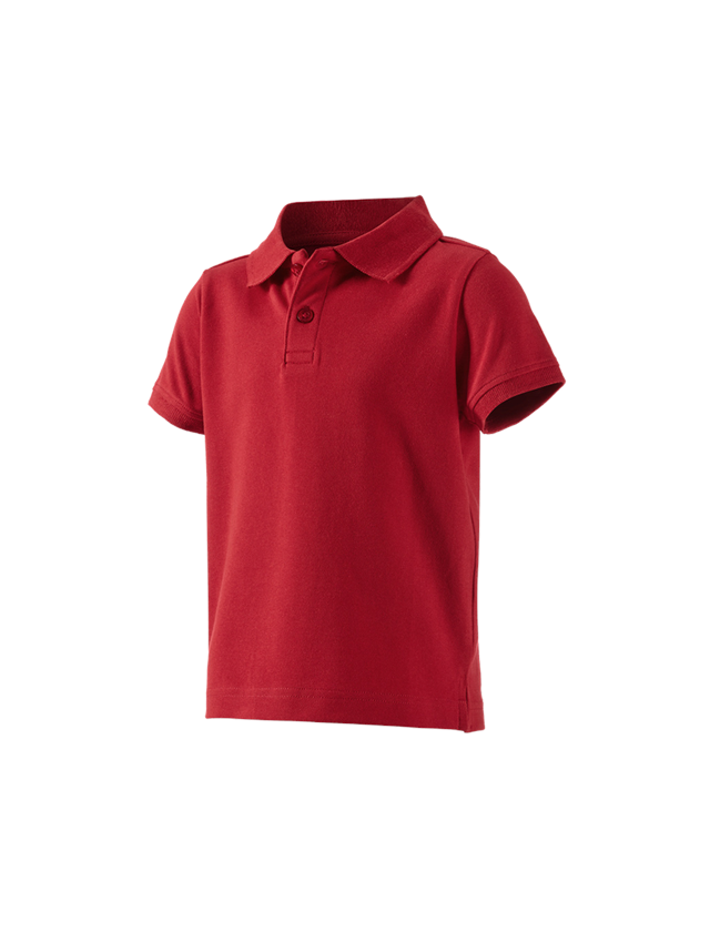 Tematy: e.s. Koszulka polo cotton stretch, dziecięca + ognistoczerwony