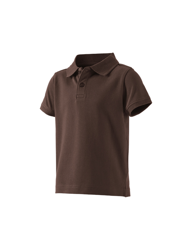 Koszulki | Pulower | Bluzki: e.s. Koszulka polo cotton stretch, dziecięca + kasztanowy 1