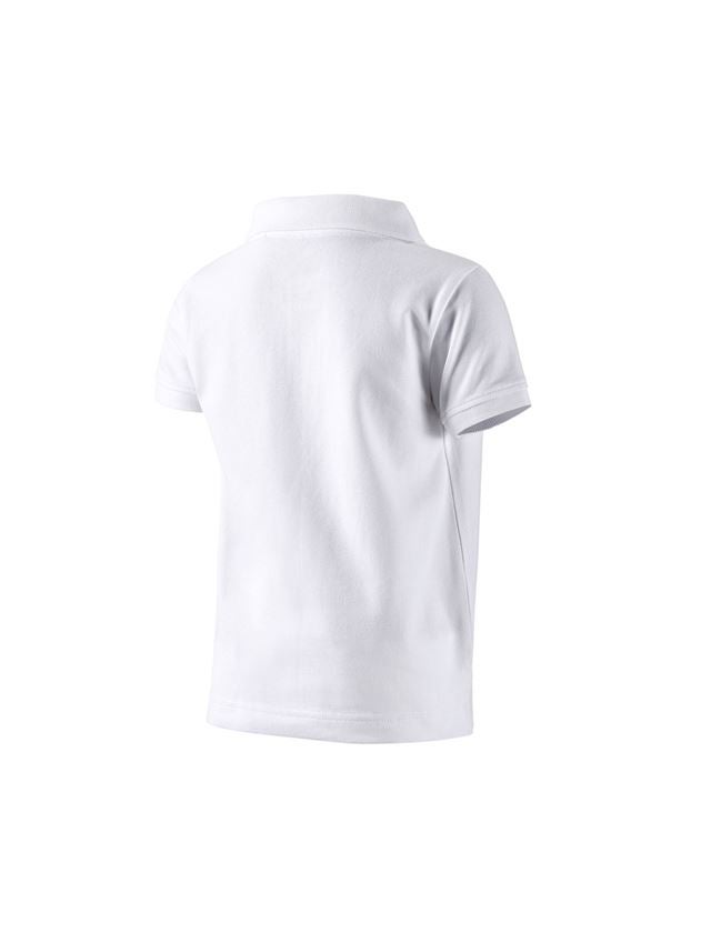 Tematy: e.s. Koszulka polo cotton stretch, dziecięca + biały 1