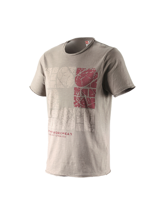 Koszulki | Pulower | Koszule: e.s. Koszulka denim workwear + taupe vintage