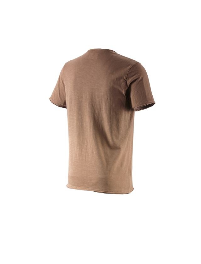 Koszulki | Pulower | Koszule: e.s. Koszulka denim workwear + jasnobrązowy vintage 1