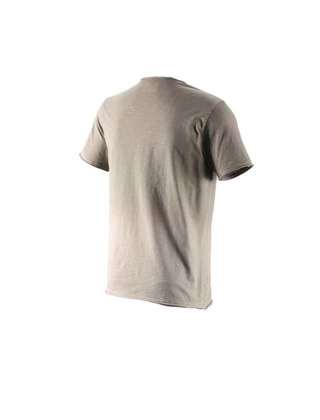 Koszulki | Pulower | Koszule: e.s. Koszulka denim workwear + taupe vintage 1