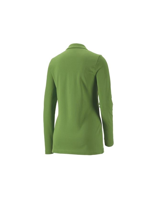 Koszulki | Pulower | Bluzki: e.s.Bluzka polo z piki, dł.ręk. cotton stretch,da. + zielony morski 1