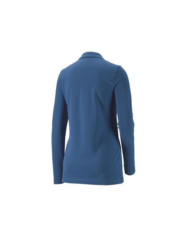 Koszulki | Pulower | Bluzki: e.s.Bluzka polo z piki, dł.ręk. cotton stretch,da. + kobaltowy 1