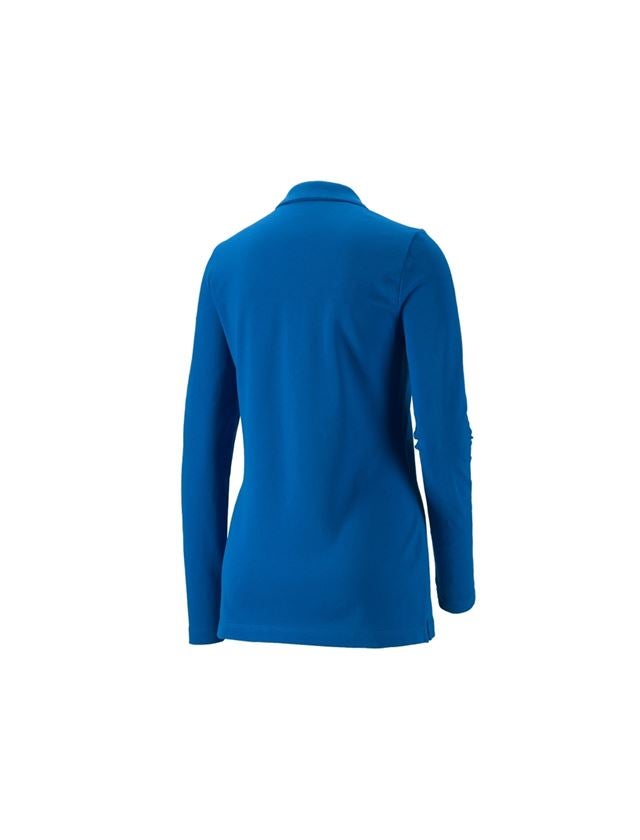 Koszulki | Pulower | Bluzki: e.s.Bluzka polo z piki, dł.ręk. cotton stretch,da. + niebieski chagall 1