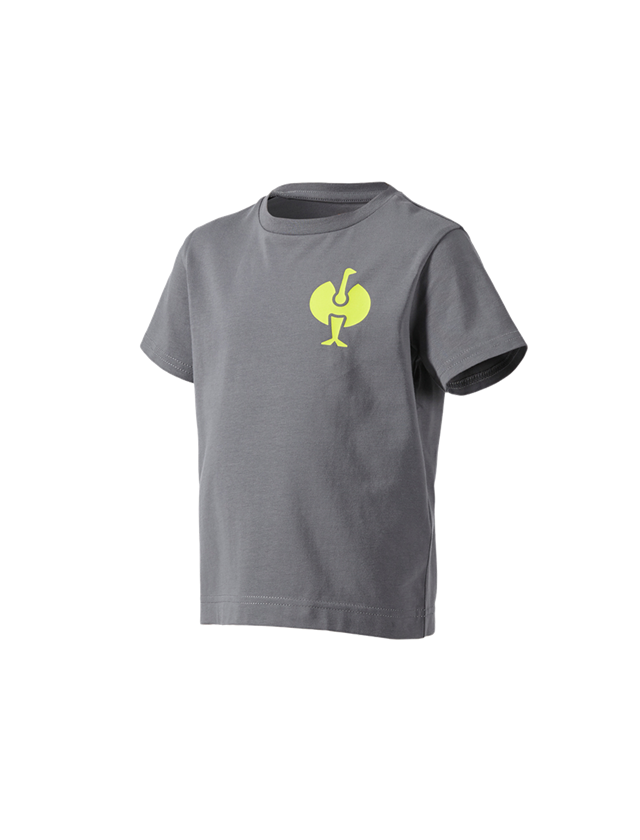 Koszulki | Pulower | Bluzki: Koszulka e.s.trail, dziecięca + szary bazaltowy/żółty acid