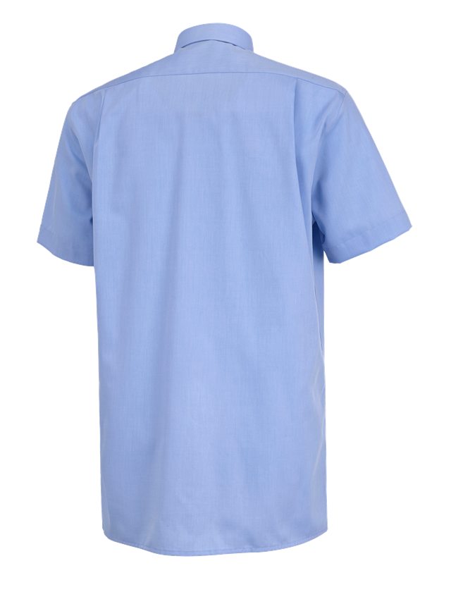 Koszulki | Pulower | Koszule: Koszula biznesowa e.s.comfort, krótki rękaw + jasnoniebieski melanżowy 1