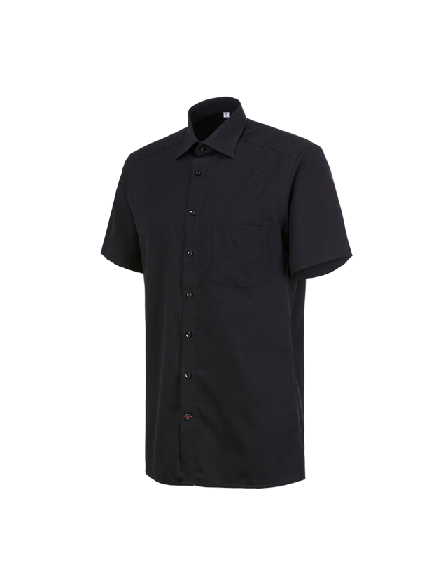 Koszulki | Pulower | Koszule: Koszula biznesowa e.s.comfort, krótki rękaw + czarny