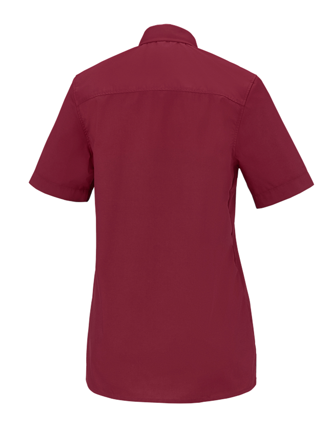 Koszulki | Pulower | Bluzki: e.s. Bluzka koszulowa kelnerska krótki rękaw + rubinowy 1