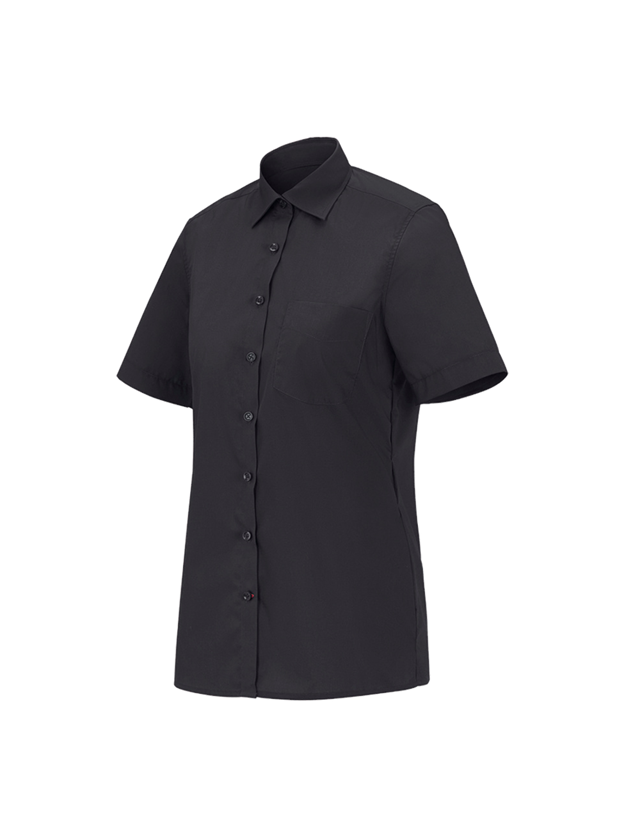 Koszulki | Pulower | Bluzki: e.s. Bluzka koszulowa kelnerska krótki rękaw + czarny