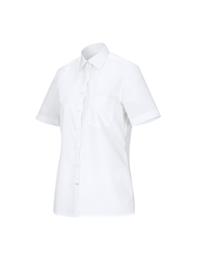 Koszulki | Pulower | Bluzki: e.s. Bluzka koszulowa kelnerska krótki rękaw + biały