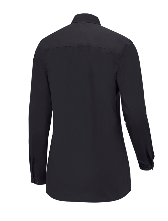 Koszulki | Pulower | Bluzki: e.s. Bluzka koszulowa kelnerska długi rękaw + czarny 1