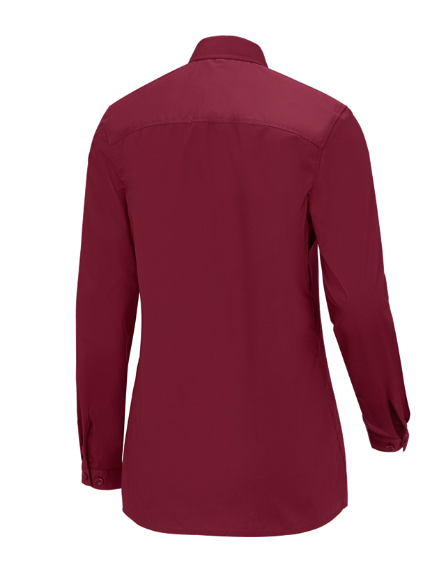 Koszulki | Pulower | Bluzki: e.s. Bluzka koszulowa kelnerska długi rękaw + rubinowy 1