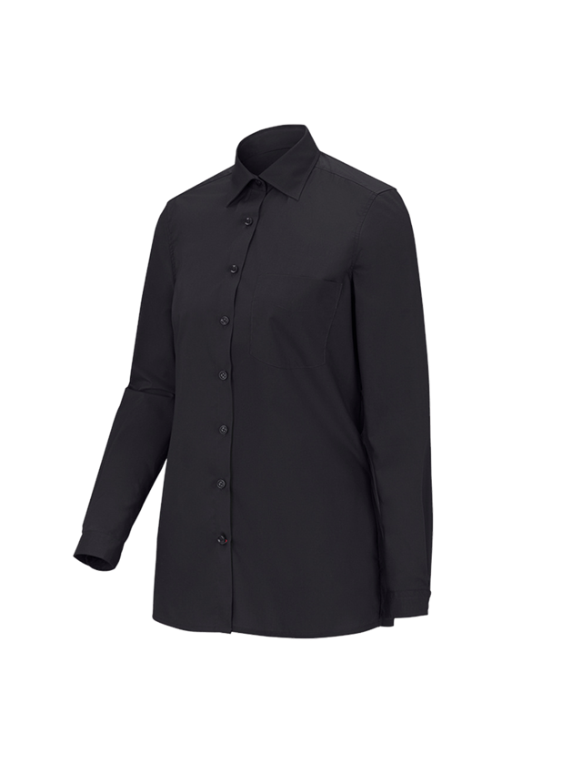 Koszulki | Pulower | Bluzki: e.s. Bluzka koszulowa kelnerska długi rękaw + czarny