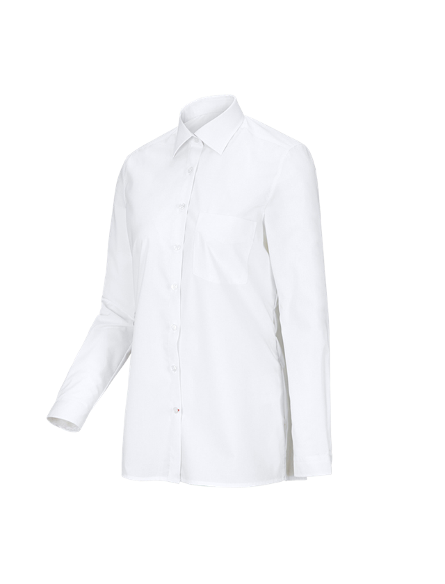 Koszulki | Pulower | Bluzki: e.s. Bluzka koszulowa kelnerska długi rękaw + biały