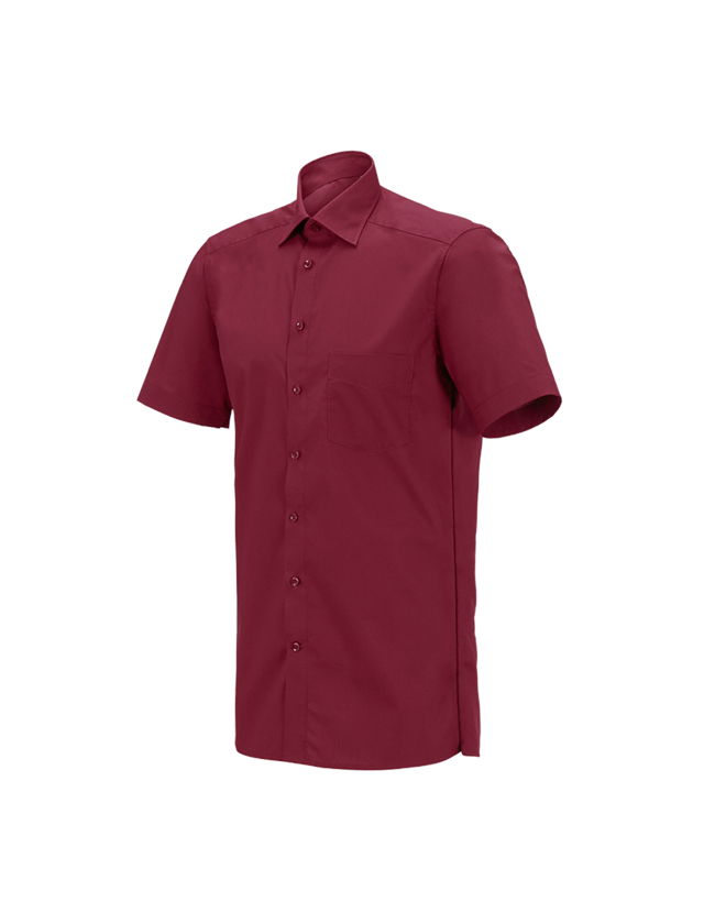 Koszulki | Pulower | Koszule: e.s. Koszula kelnerska krótki rękaw + rubinowy