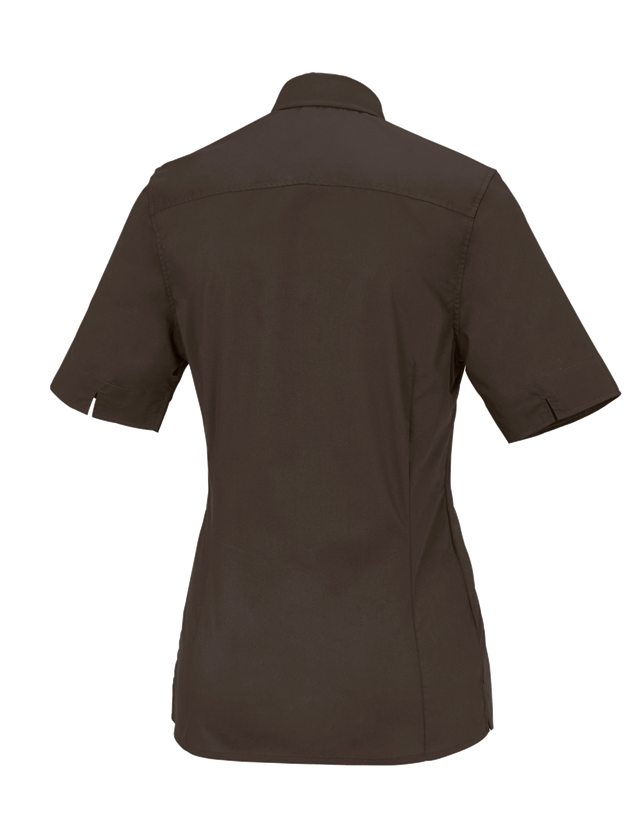 Koszulki | Pulower | Bluzki: Bluzka biznesowa e.s.comfort, krótki rękaw + kasztanowy 3