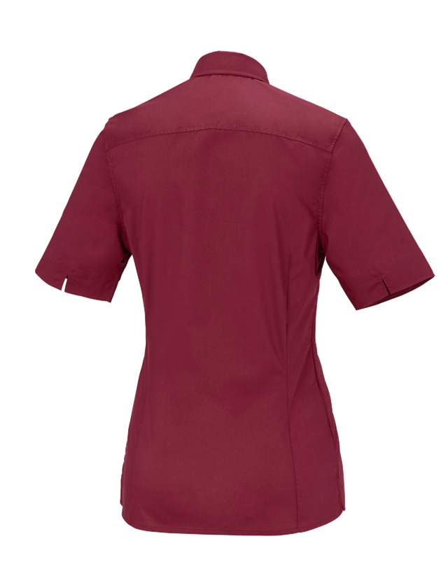 Koszulki | Pulower | Bluzki: Bluzka biznesowa e.s.comfort, krótki rękaw + rubinowy 1