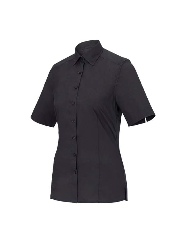Koszulki | Pulower | Bluzki: Bluzka biznesowa e.s.comfort, krótki rękaw + czarny
