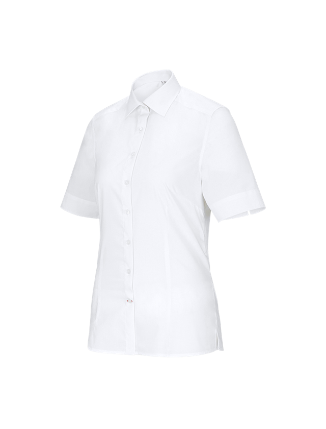 Tematy: Bluzka biznesowa e.s.comfort, krótki rękaw + biały