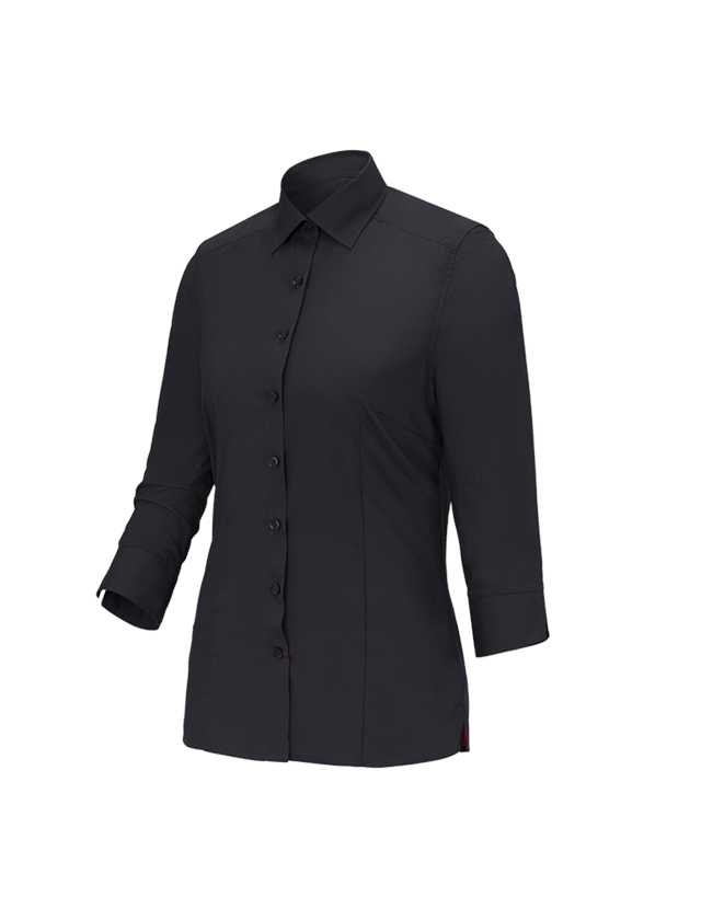 Koszulki | Pulower | Bluzki: Bluzka biznesowa e.s.comfort, rękaw 3/4 + czarny