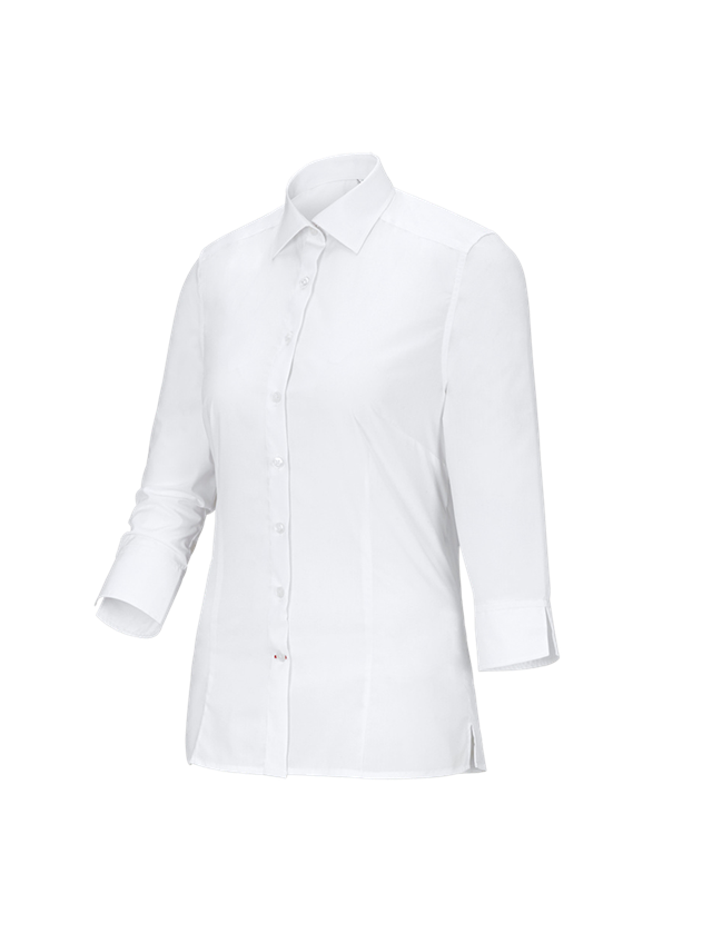 Koszulki | Pulower | Bluzki: Bluzka biznesowa e.s.comfort, rękaw 3/4 + biały