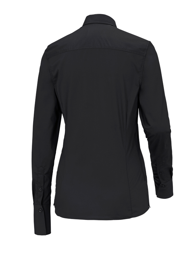 Koszulki | Pulower | Bluzki: Bluzka biznesowa e.s.comfort, długi rękaw + czarny 1