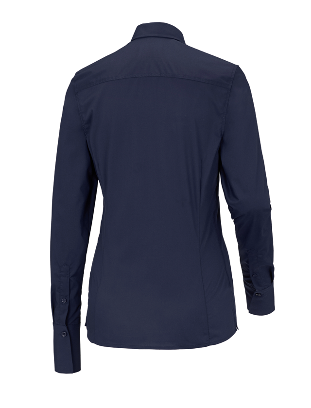 Koszulki | Pulower | Bluzki: Bluzka biznesowa e.s.comfort, długi rękaw + granatowy 1