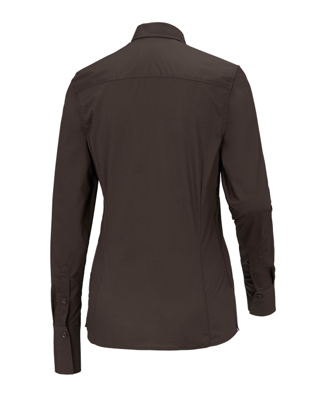 Koszulki | Pulower | Bluzki: Bluzka biznesowa e.s.comfort, długi rękaw + kasztanowy 2