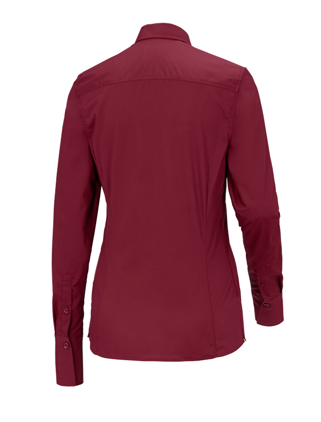Koszulki | Pulower | Bluzki: Bluzka biznesowa e.s.comfort, długi rękaw + rubinowy 1