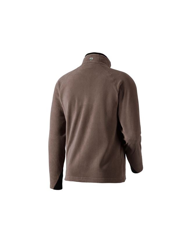 Koszulki | Pulower | Koszule: Bluza Troyer z mikropolaru dryplexx® micro + kasztanowy 1