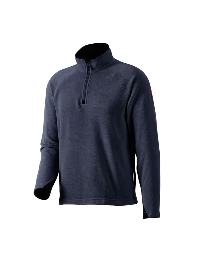 Koszulki | Pulower | Koszule: Bluza Troyer z mikropolaru dryplexx® micro + granatowy 2