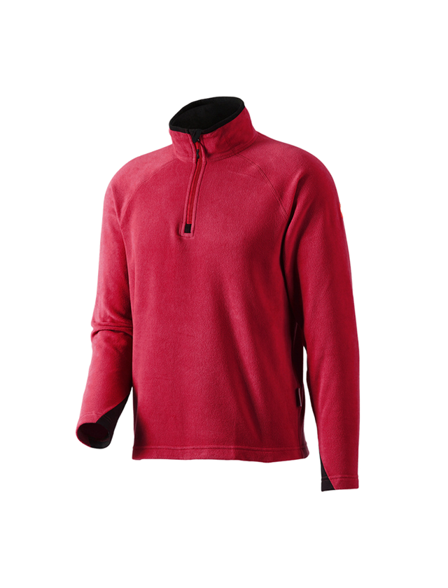 Koszulki | Pulower | Koszule: Bluza Troyer z mikropolaru dryplexx® micro + czerwony 2