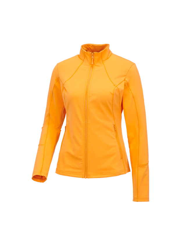 Koszulki | Pulower | Bluzki: e.s. Funkcyjna kurtka rozpinana solid, damska + jasnopomarańczowy