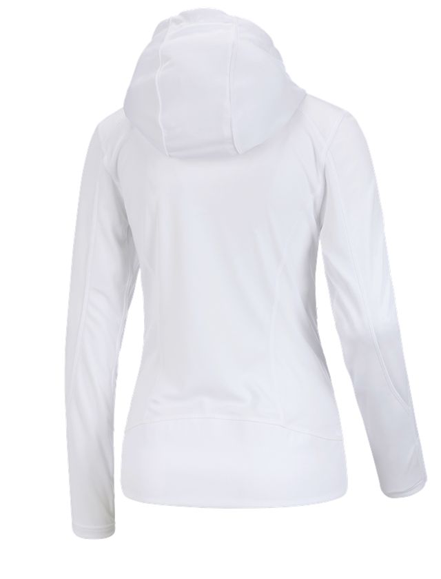 Koszulki | Pulower | Bluzki: e.s. Funkcyjna kurtka z kapturem stripe, damska + biały 1