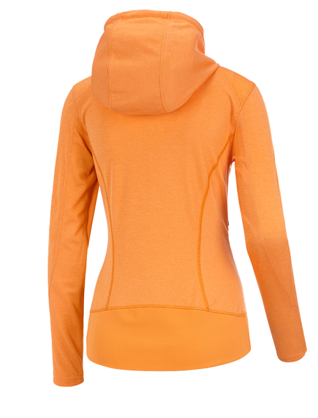 Koszulki | Pulower | Bluzki: e.s. Funkcyjna kurtka z kapturem stripe, damska + jasnopomarańczowy 1