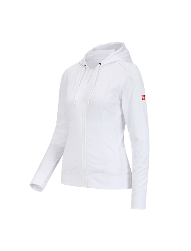 Koszulki | Pulower | Bluzki: e.s. Funkcyjna kurtka z kapturem stripe, damska + biały