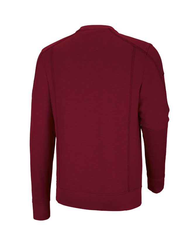 Koszulki | Pulower | Koszule: Bluza cotton slub e.s.roughtough + rubinowy 3