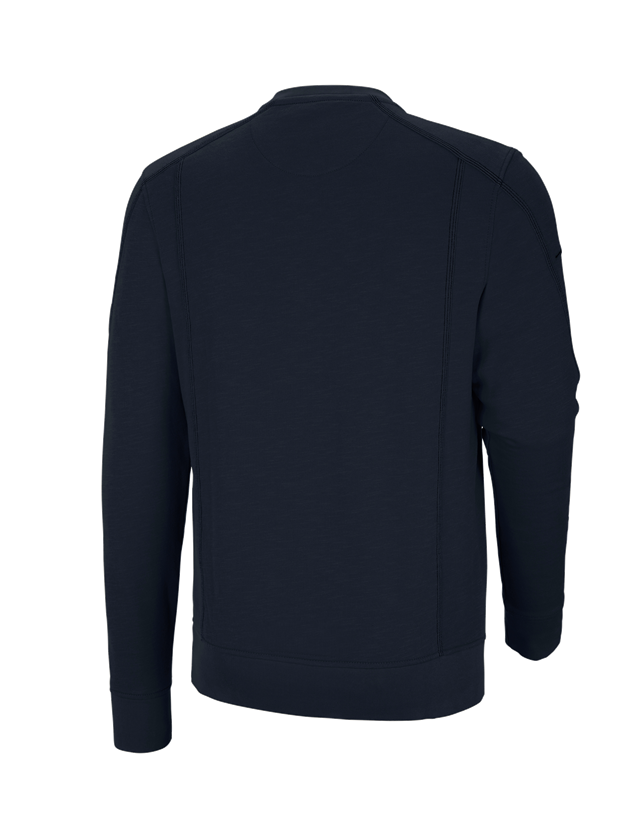 Koszulki | Pulower | Koszule: Bluza cotton slub e.s.roughtough + niebieski ciemny 2