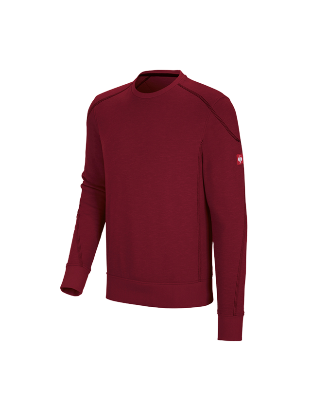 Koszulki | Pulower | Koszule: Bluza cotton slub e.s.roughtough + rubinowy 2