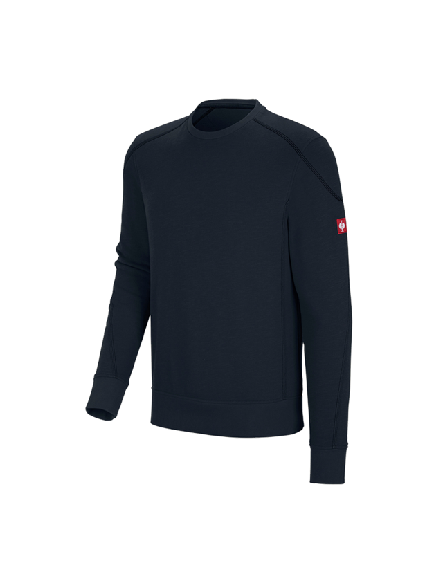 Koszulki | Pulower | Koszule: Bluza cotton slub e.s.roughtough + niebieski ciemny 1