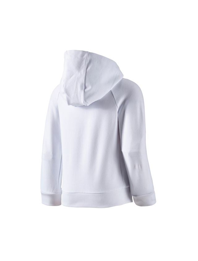 Koszulki | Pulower | Bluzki: Bluza z kapturem e.s. cotton stretch, dziecięca + biały 1
