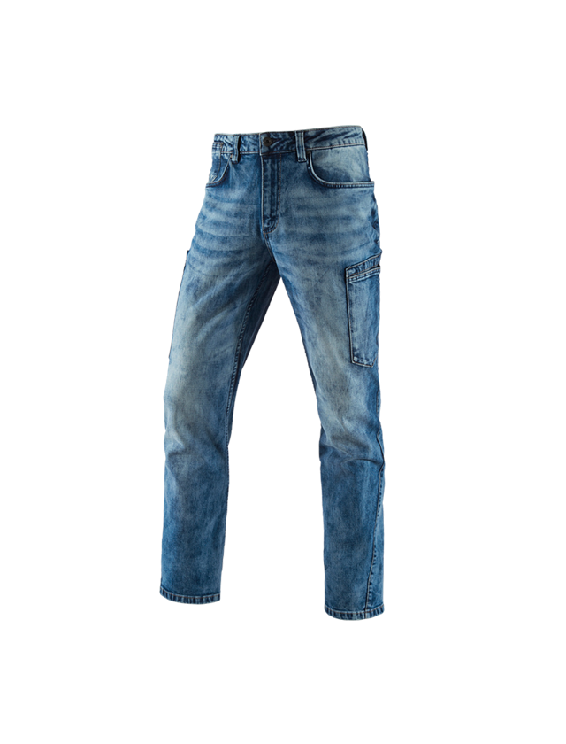 Spodnie robocze: e.s. Jeansy 7-kieszeniowe + lightwashed