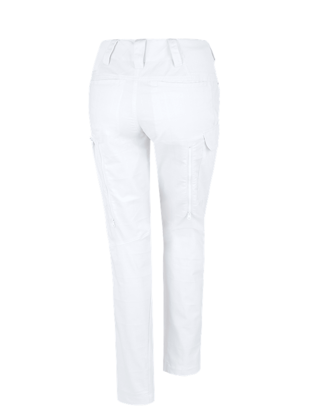 Spodnie robocze: e.s. Spodnie robocze pocket, damskie + biały 1