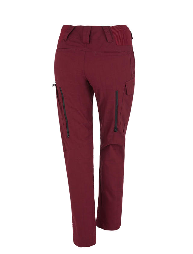Spodnie robocze: e.s. Spodnie robocze pocket, damskie + rubinowy 1