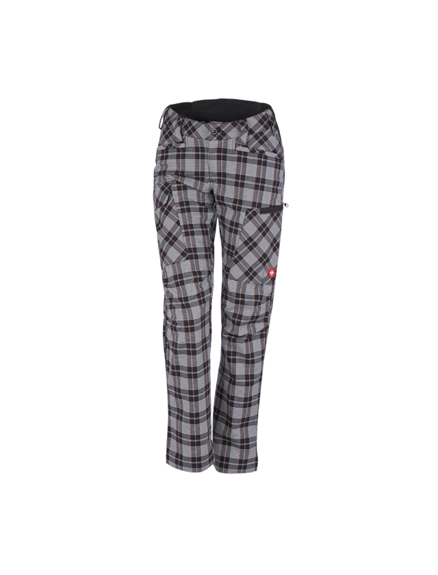 Spodnie robocze: e.s. Spodnie robocze pocket, damskie + czarny/biały/czerwony