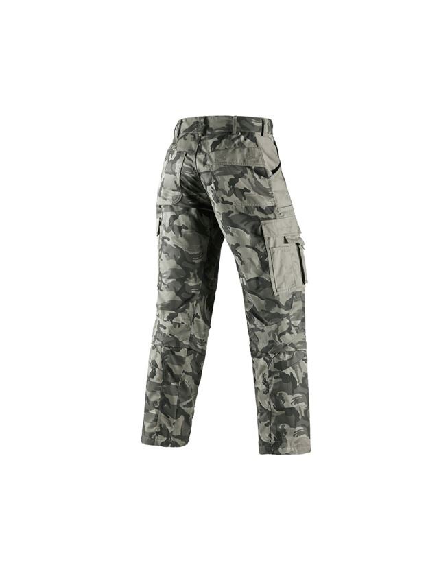 Spodnie robocze: Spodnie z odpinanymi nogawkami e.s. camouflage + kamuflaż kamiennoszary 3